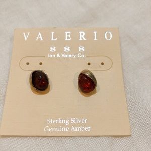 🧡 Genuine Amber Earrings, NWOT